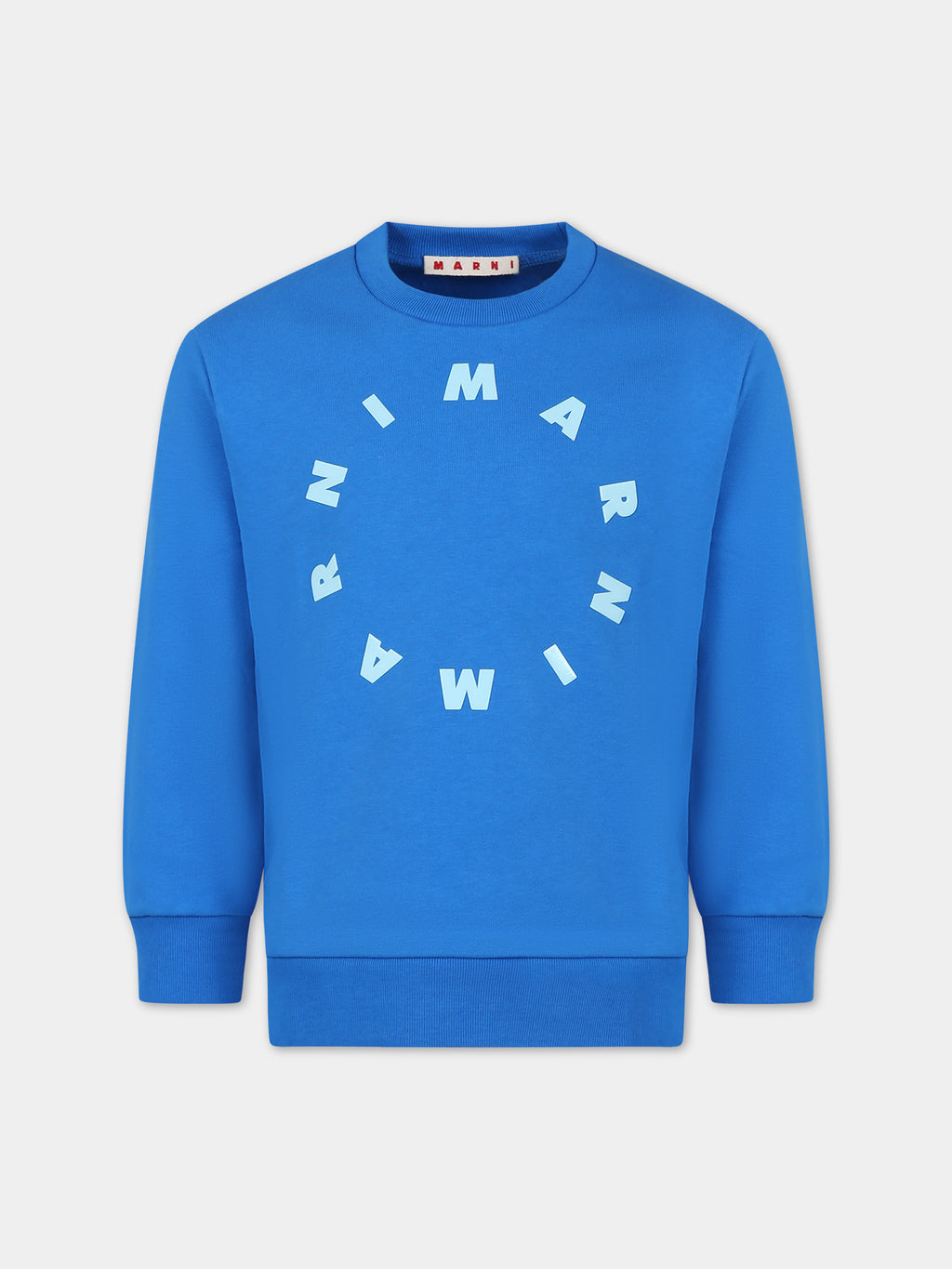 Blue sweatshirt for kids with logo